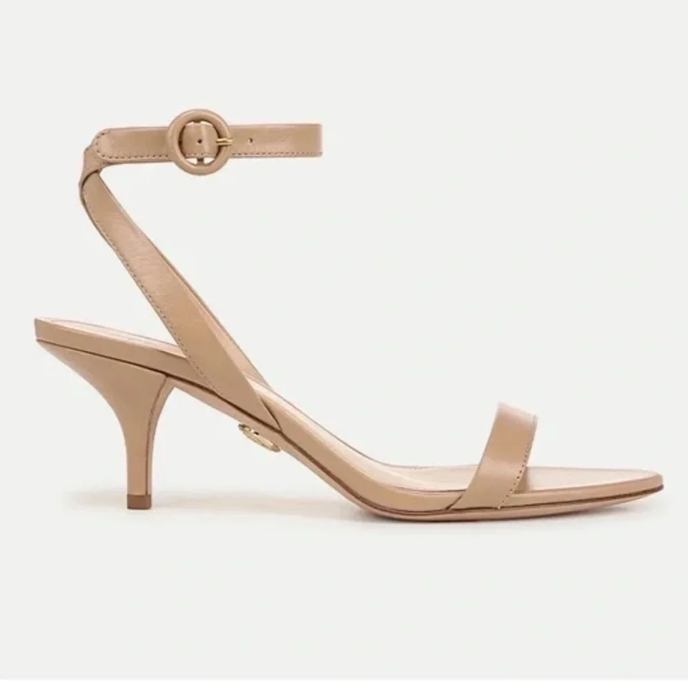 🌹VERONICA BEARD🌹 Darcelle Leather Sandal in Bisque Size: 8.5 - Picture 3 of 14